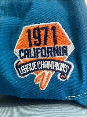 Men's Turquoise Mets farm team  '1971 California League Champions' Baseball Cap